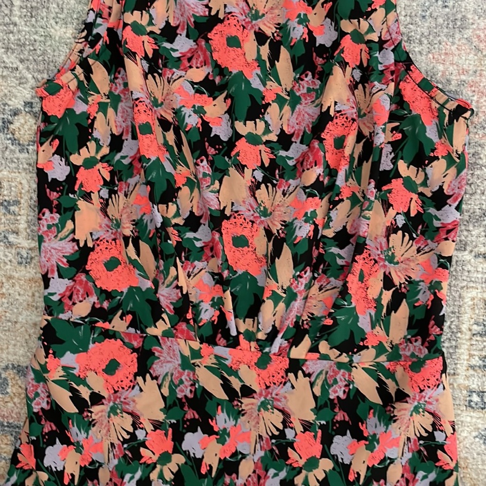 J.Crew Mercantile Neon Floral Flounce Dress - Picture 5 of 6